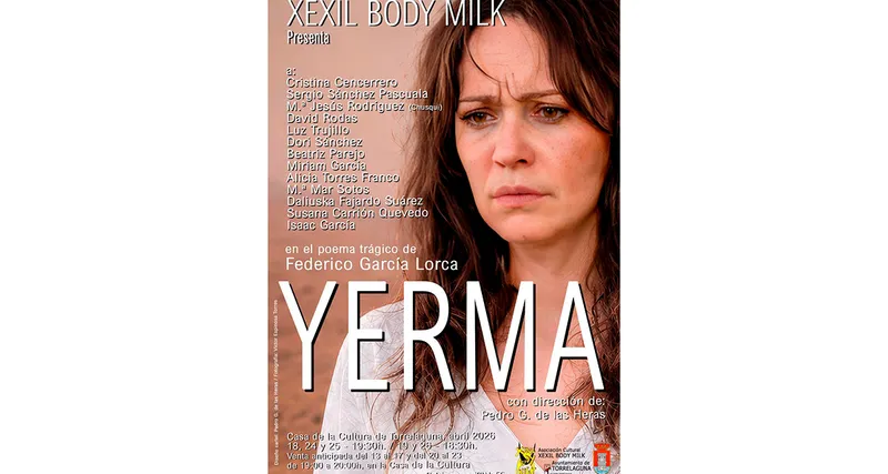 La Casa de la Cultura de Torrelaguna acoge la obra teatral "Yerma" de Federico García Lorca