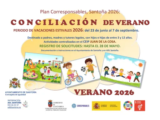 Santoña abre el plazo para solicitar el servicio de conciliación de verano