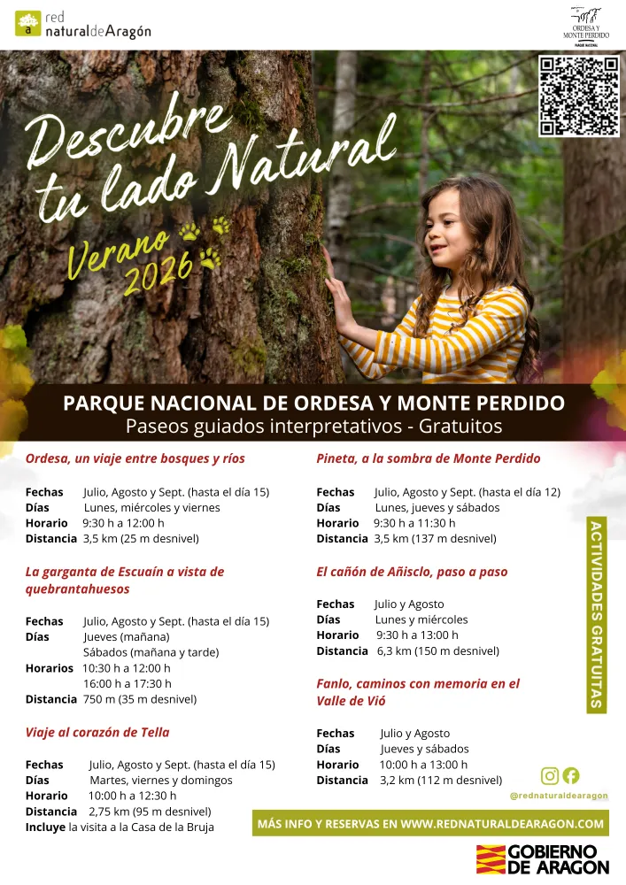 El Gobierno de Aragón invita a paseos guiados gratuitos por el Parque Nacional de Ordesa