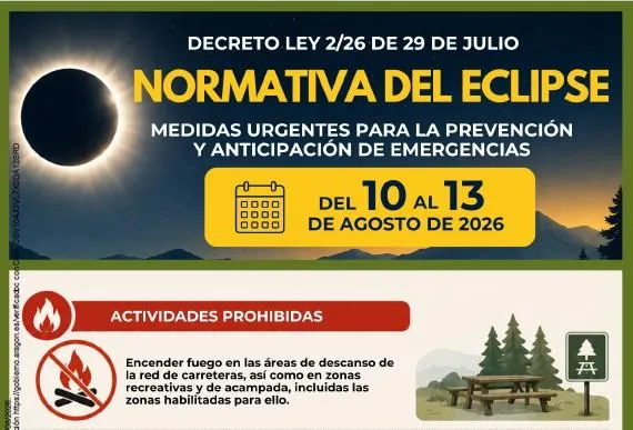 Aragón implementa medidas urgentes ante el eclipse solar de 2026