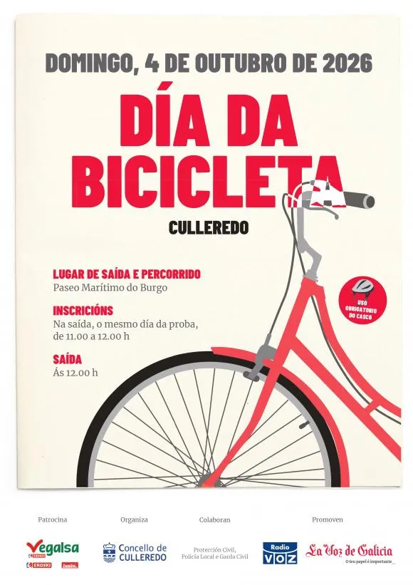 Culleredo celebra el Día de la Bicicleta el 4 de octubre con un recorrido por el Paseo Marítimo