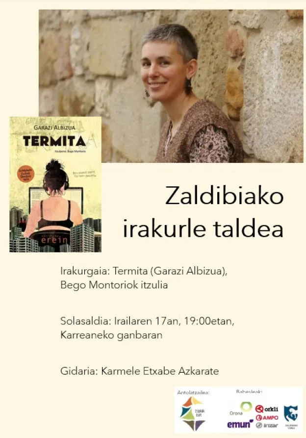 Zaldibia acoge un encuentro literario sobre la novela 'Termita'