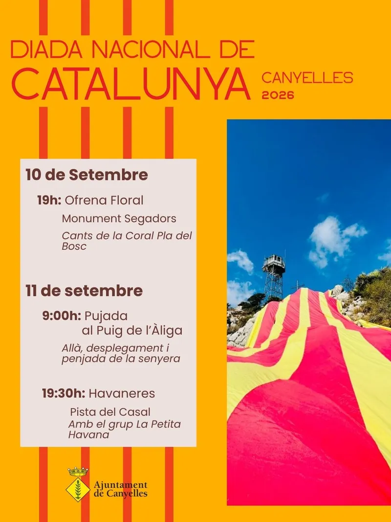 Canyelles celebra la Diada Nacional de Catalunya con actos tradicionales