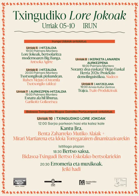 Irun celebra las Txingudiko Lore Jokoak con teatro, bertsolaritza y música
