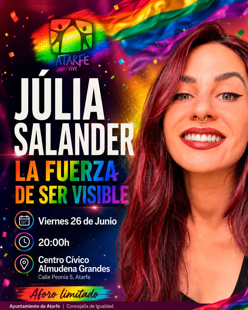 Júlia Salander aborda la visibilidad LGTBI en Atarfe