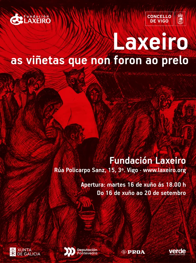La Fundación Laxeiro expone viñetas inéditas del artista gallego