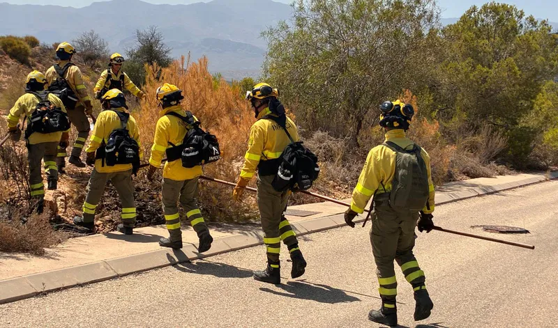 El Plan Infoca se retira de Los Gallardos tras el devastador incendio