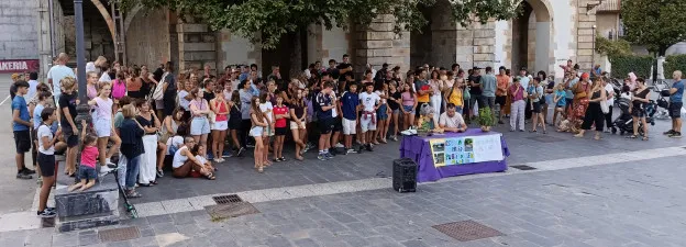Padres de Zaldibia protestan por la retirada del transporte escolar para alumnos de ESO