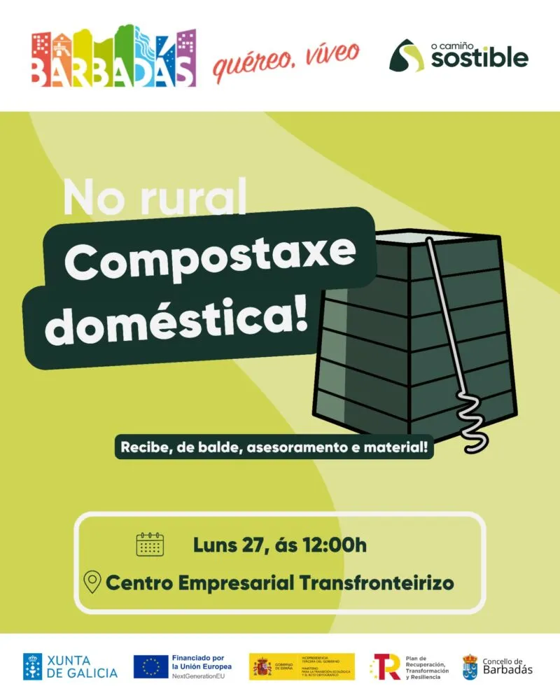 Barbadás impulsa la gestión de residuos con entrega de compostadores y formación