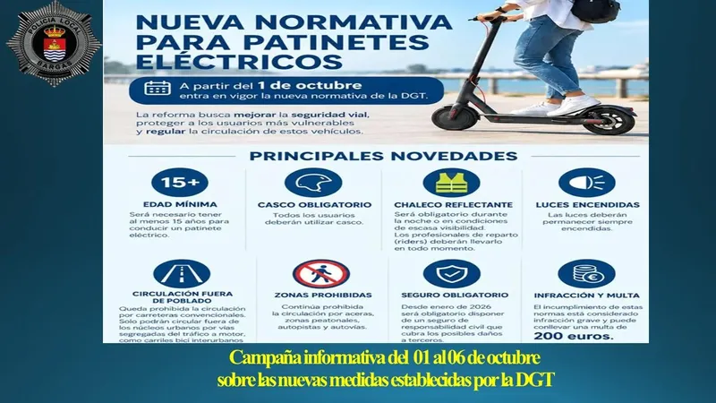 Bargas informa sobre las nuevas normativas de tráfico de la DGT del 1 al 6 de octubre