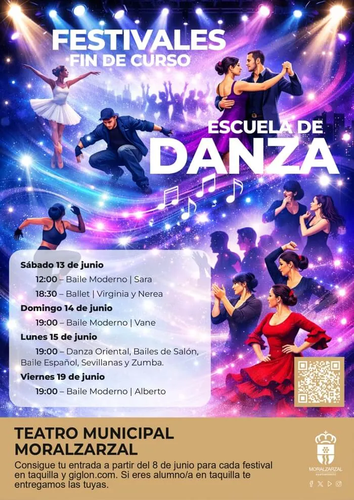 Moralzarzal celebra los Festivales de Fin de Curso de su Escuela Municipal de Danza