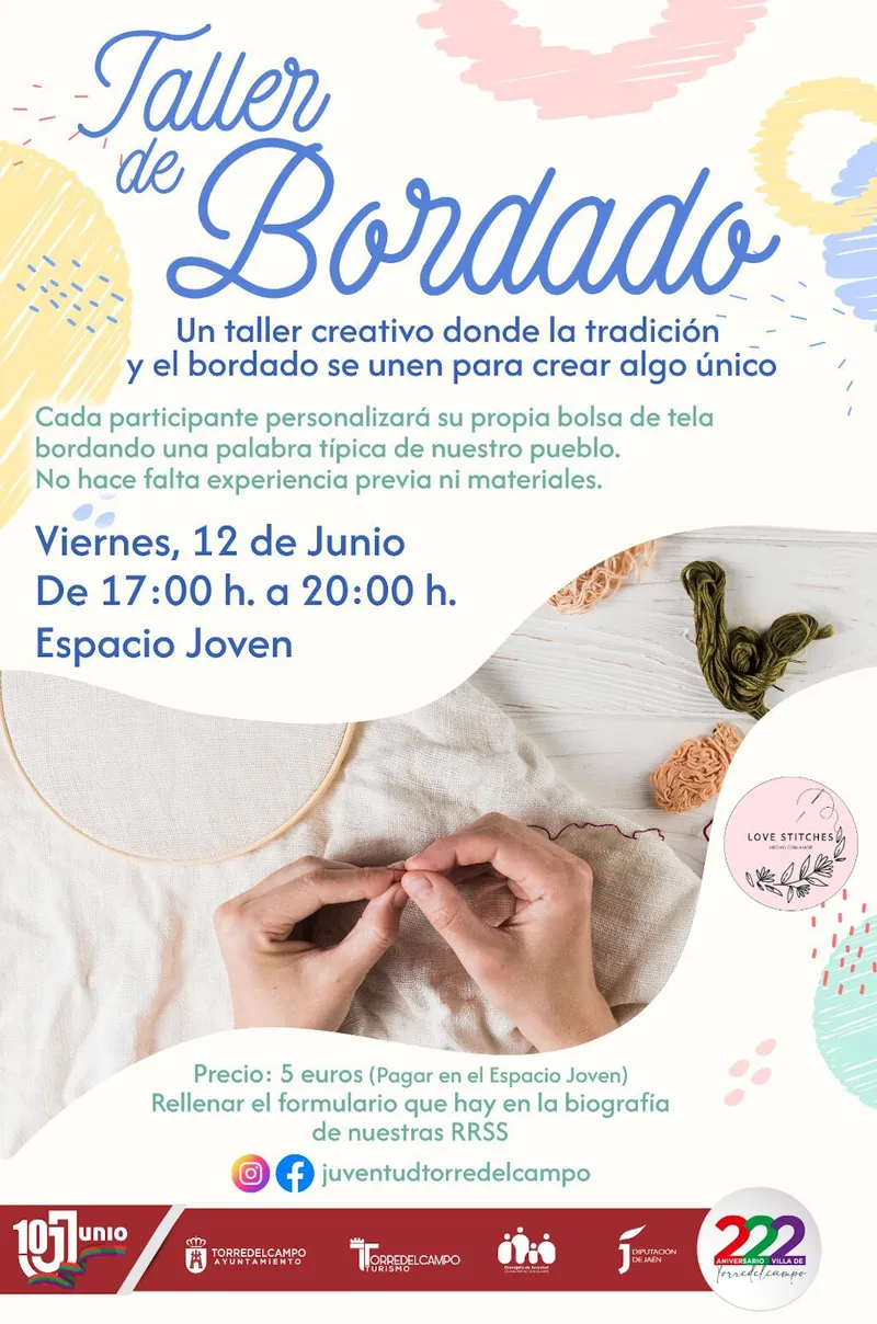 Torredelcampo celebra un taller de bordado el próximo 12 de junio