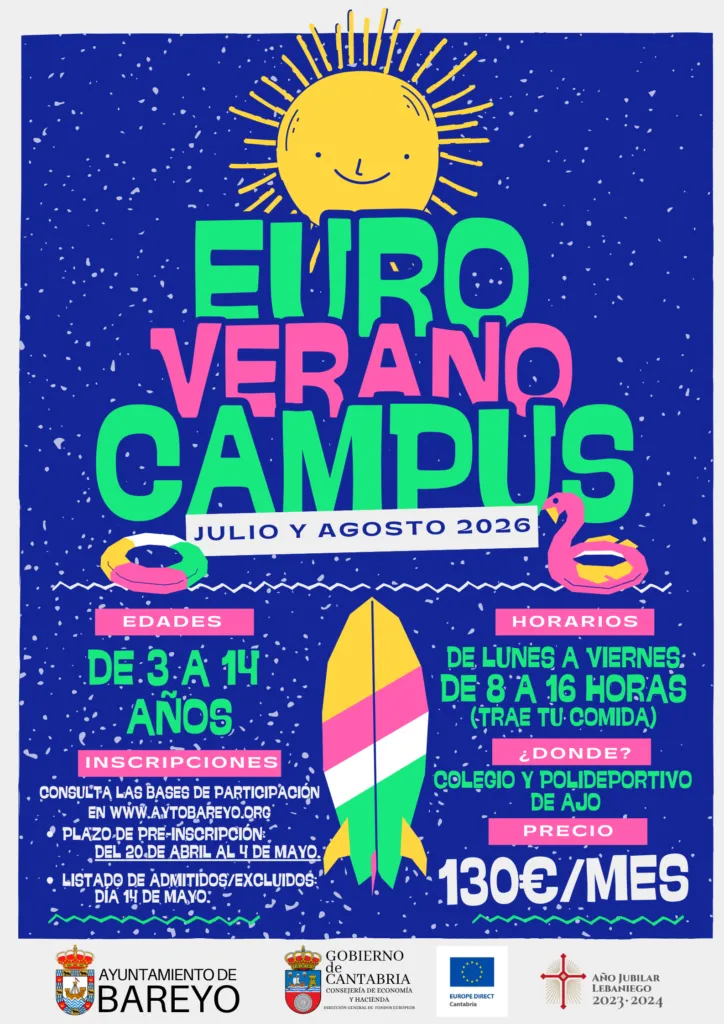 Bareyo abre preinscripciones para sus actividades de verano el 20 de abril