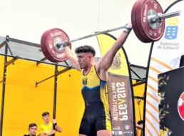 Agoney Rodríguez, campeón júnior de halterofilia de Canarias, se clasifica para el Campeonato de España