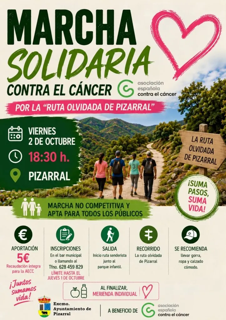 Pizarral celebra su marcha solidaria para recaudar fondos contra el cáncer infantil