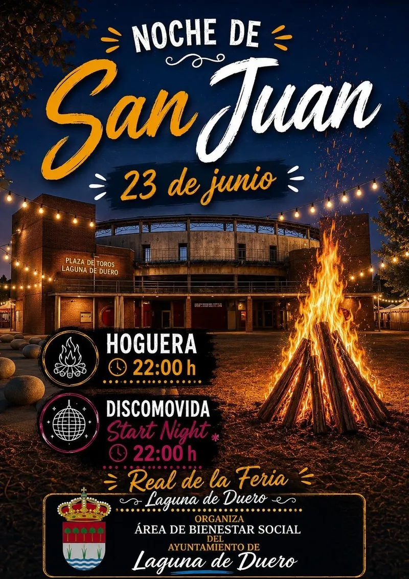 Laguna de Duero celebra la Noche de San Juan con hoguera y música en el Real de la Feria