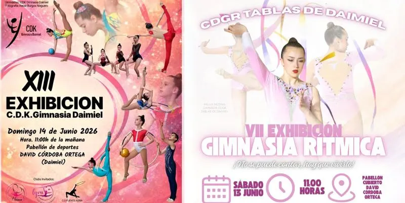 Los clubes de gimnasia de Daimiel despiden la temporada con exhibiciones en el Pabellón Municipal