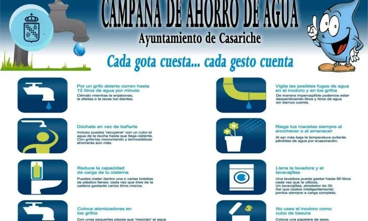 Casariche llama a la responsabilidad ciudadana para el ahorro de agua en verano