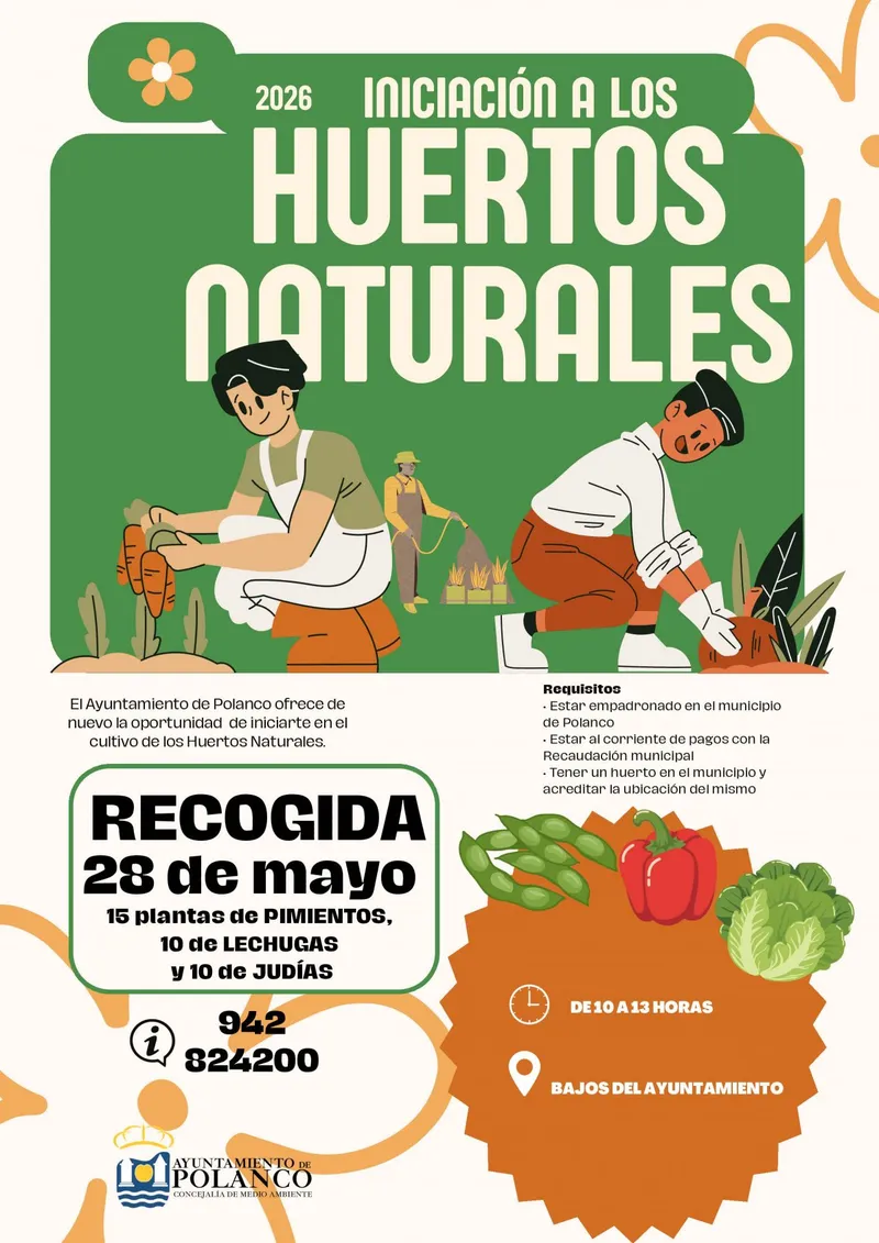 Polanco reparte plantas de huerto a los vecinos que las solicitaron