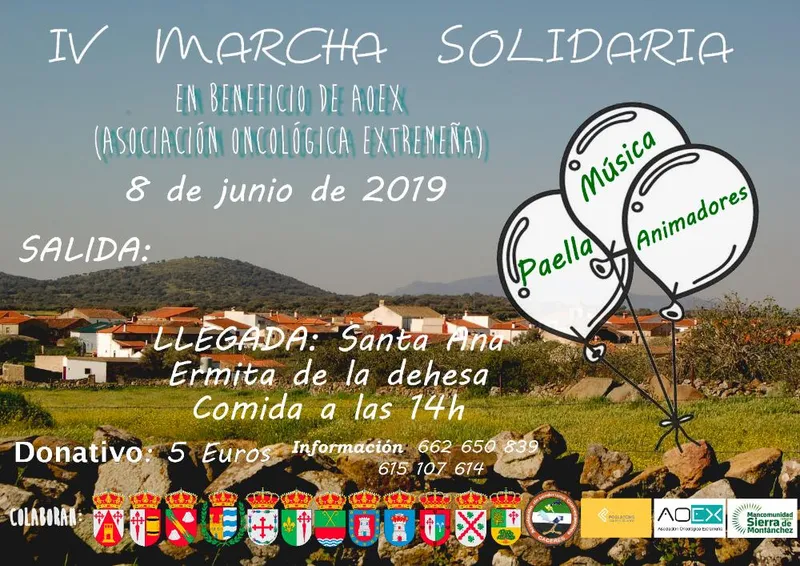 Ruanes se suma a la IV Marcha Solidaria en beneficio de AOEX