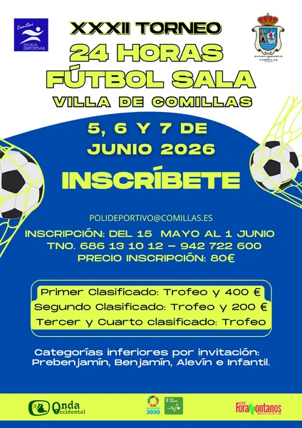 Comillas celebra el XXXII Torneo de Fútbol Sala 24 h Villa de Comillas