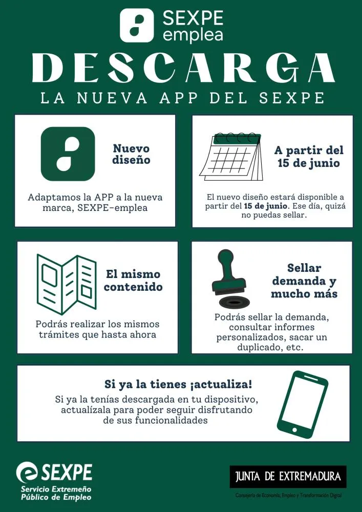 El SEXPE lanza una nueva app para trámites de empleo a partir del 15 de junio