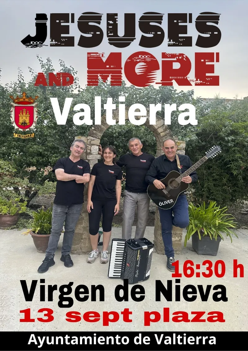 Concierto de Jesuses and More en Valtierra el 13 de septiembre