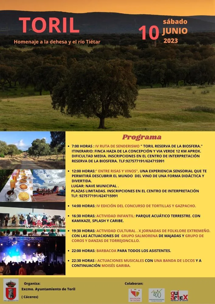 Toril celebra el Día de la Dehesa y el Río Tiétar con un programa festivo