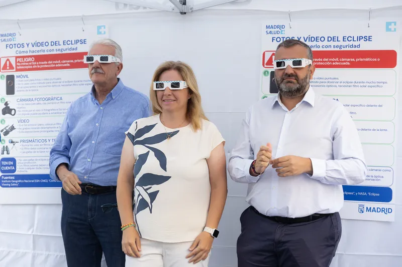 Madrid alerta sobre la seguridad para observar el eclipse solar de mañana