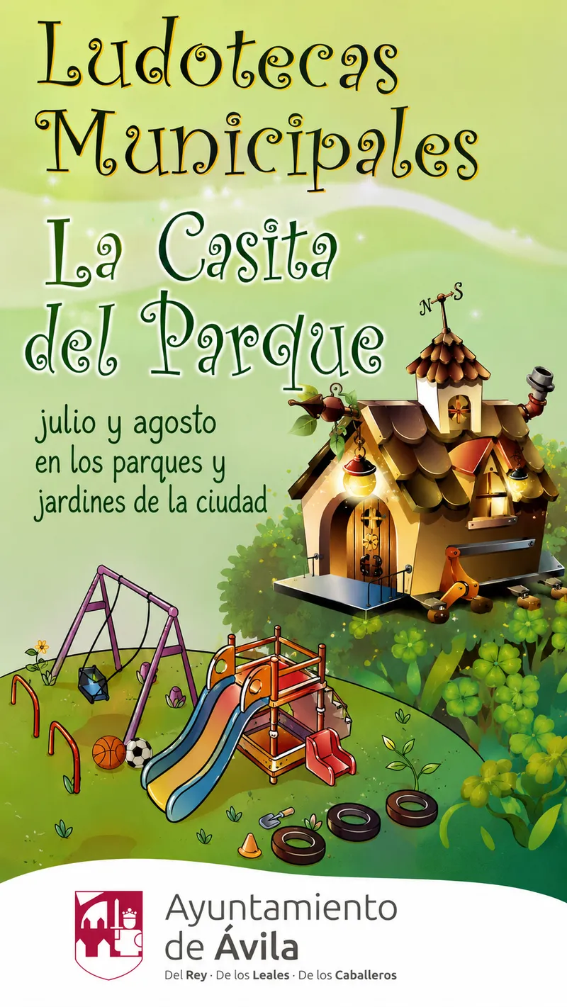 Ávila lanza 'La Casita del Parque' para dinamizar los veranos infantiles en nueve parques