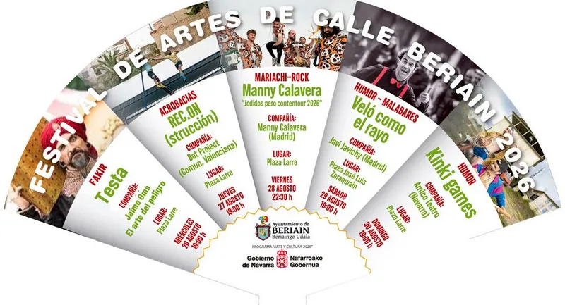 Beriáin celebra su Festival de Artes de Calle con espectáculos variados