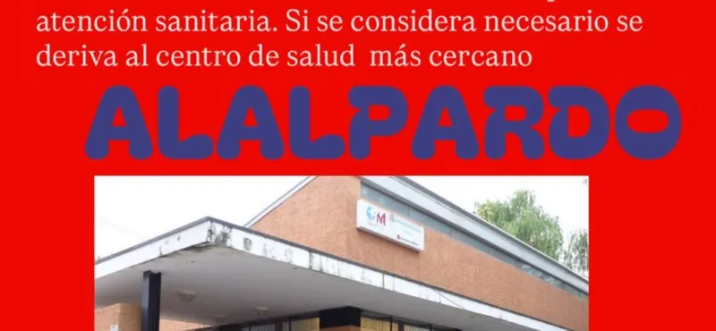 Alerta sanitaria: Ausencia de médico en Alalpardo el 10 de agosto por la tarde