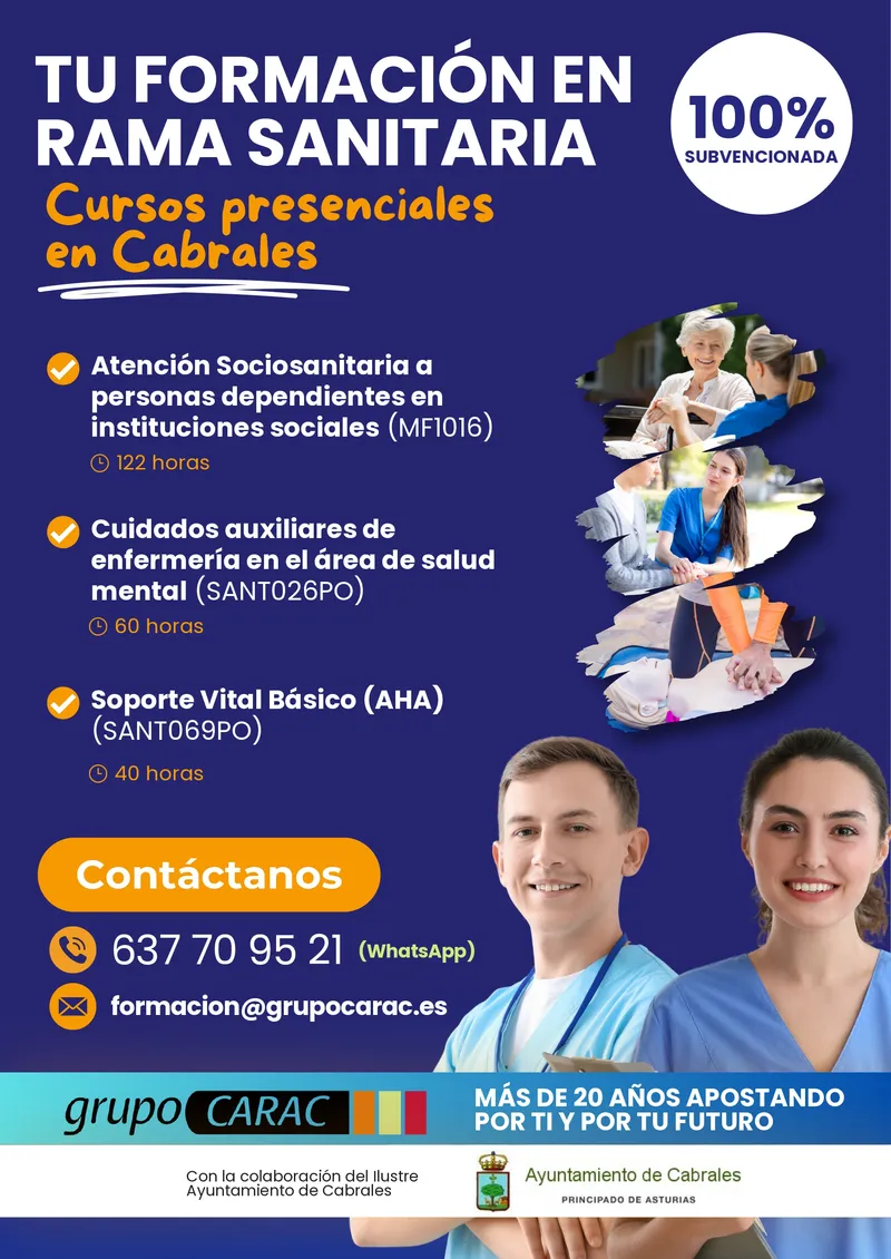 Cabrales ofrece cursos gratuitos presenciales para mejorar la empleabilidad