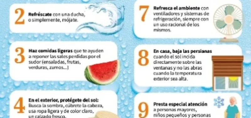 Tomares lanza consejos para prevenir golpes de calor en julio y agosto