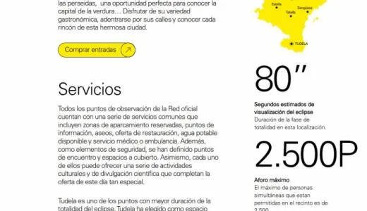 Tudela será punto de observación oficial del eclipse de 2026 en Navarra