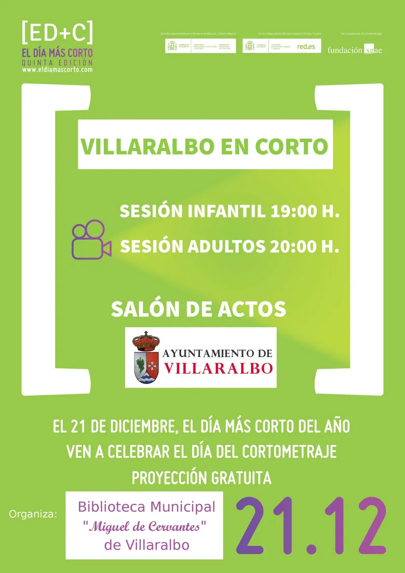 Villaralbo celebra el Día Europeo del Cortometraje con proyecciones gratuitas