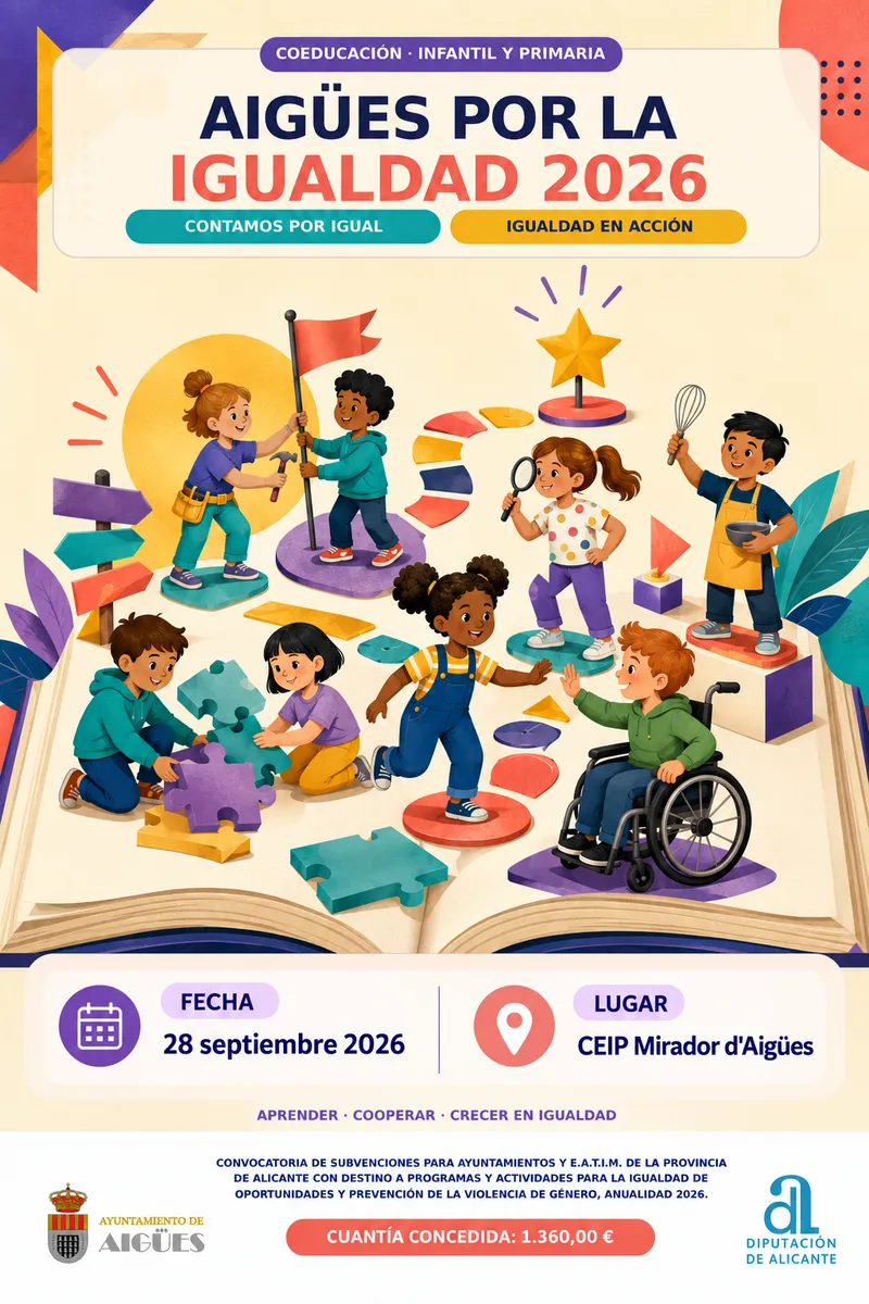 Aigües celebra 'Aigües por la Igualdad 2026' el 28 de septiembre