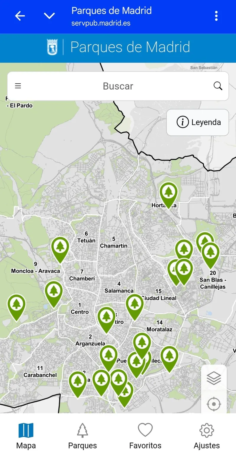 Madrid lanza la app 'Parques de Madrid' para explorar su patrimonio verde