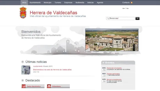 Herrera de Valdecañas estrena portal municipal para informar a sus vecinos