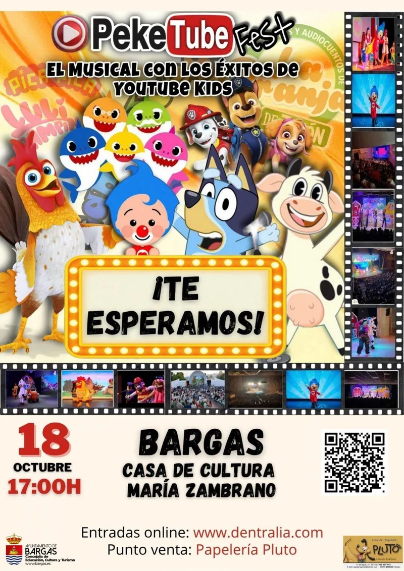 El musical 'Peketube Fest' llega a la Casa de Cultura de Bargas el 18 de octubre