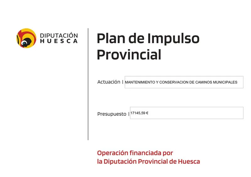 Diputación Provincial de Huesca financia la mejora de caminos en Bisaurri
