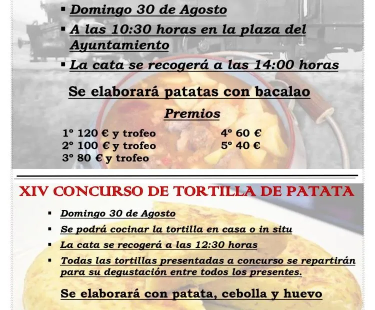 San Vicente de la Barquera celebra sus concursos gastronómicos de olla ferroviaria y tortilla