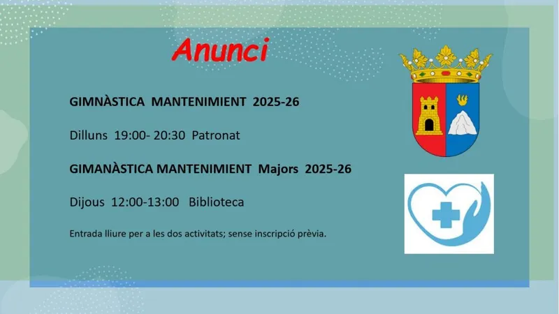 Alcoleja convoca actividades de gimnasia para la temporada 2025-2026