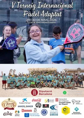 El V Torneo de Pádel Adaptado reúne a deportistas de varios países en Castelldefels