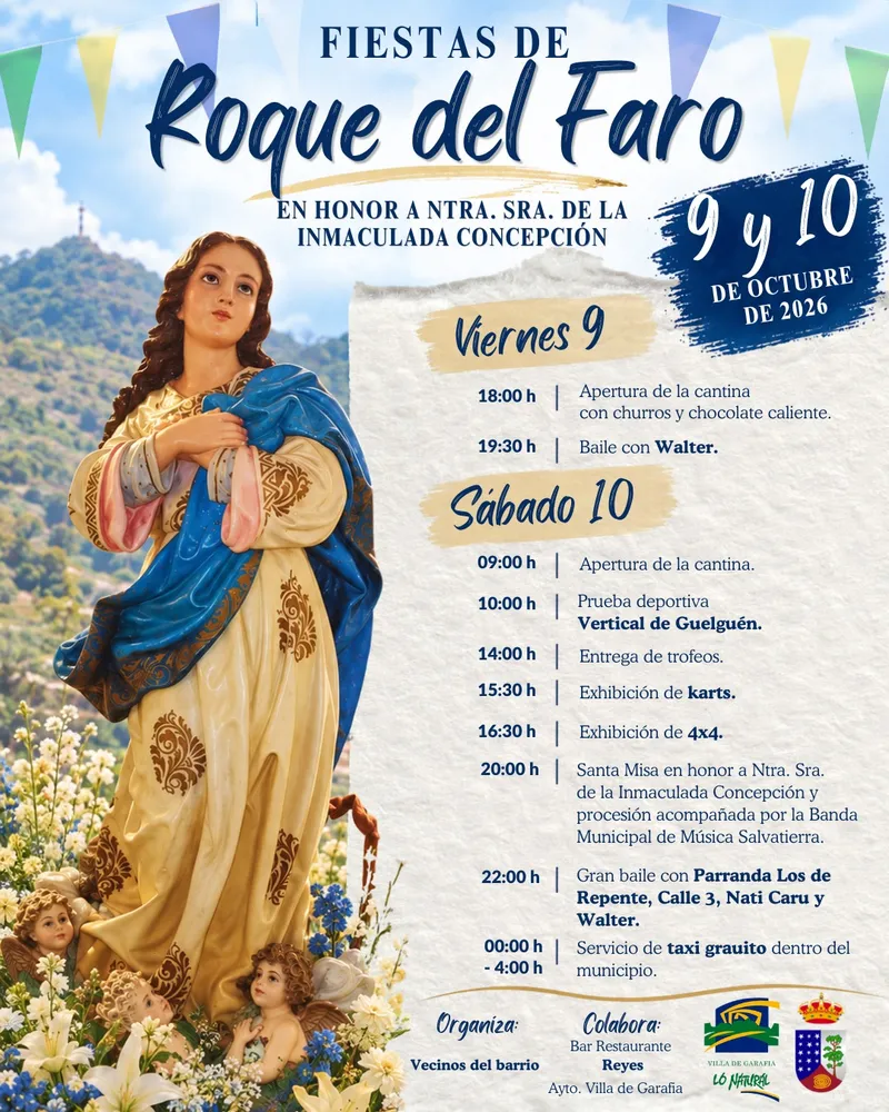 Garafía celebra las fiestas de Roque del Faro con música, deporte y motor