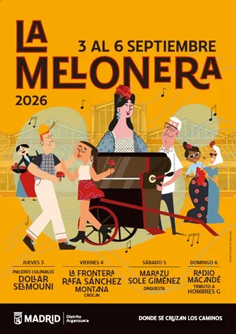 Madrid celebra las Fiestas de La Melonera 2026 del 3 al 6 de septiembre