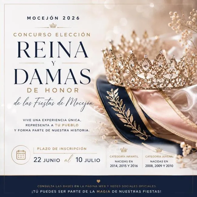 Mocejón busca Reina y Damas de Honor para sus Fiestas 2026
