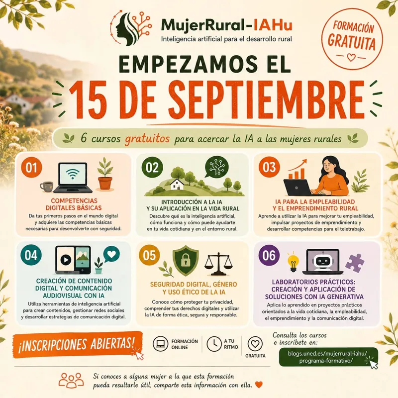 Ibias impulsa la formación femenina con cursos gratuitos en el ámbito rural