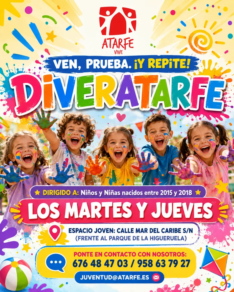 DiverAtarfe: Actividades de ocio y aprendizaje para niños en el Espacio Joven