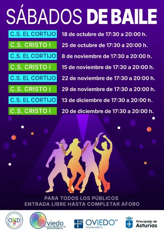Oviedo recupera los 'Sábados de Baile' en sus centros sociales